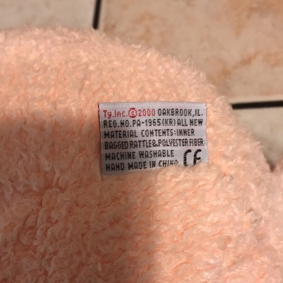 Ty rattles vintage honey bunny baby rabbit plush pillow pal - Picture 4 of 8